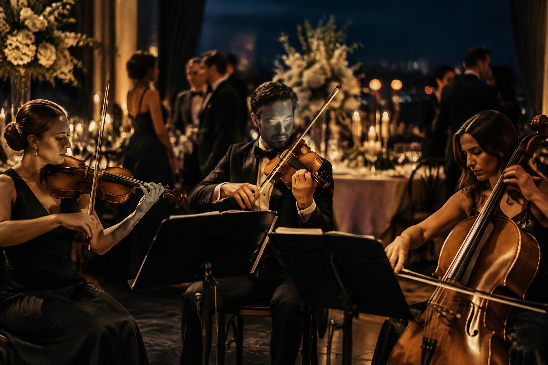 Muzicieni live la un eveniment elegant